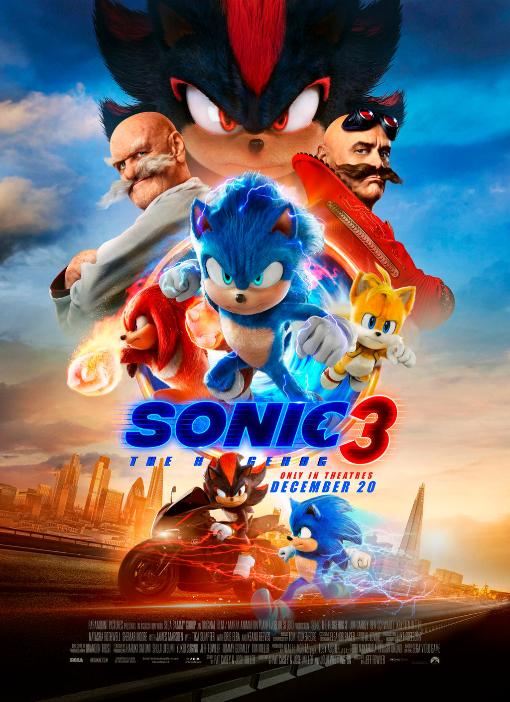 Sonic the Hedgehog 3  (2024) A - POSTER