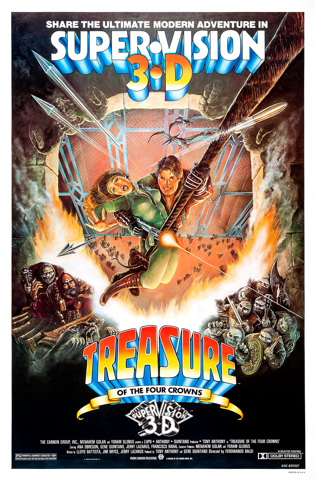 Treasure of the Four Crowns (1983) - POSTER
