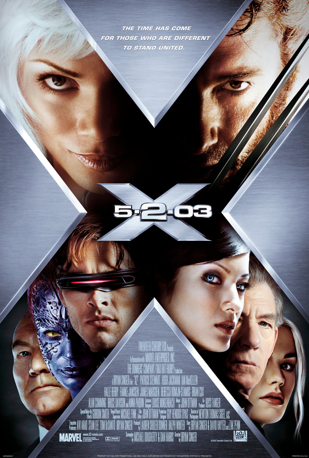 X Men 2  X Men United  (2003) B - POSTER
