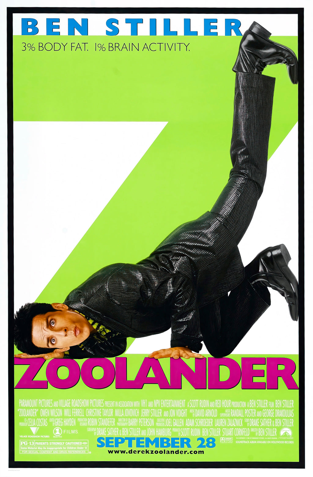 Zoolander 1 (2001) - POSTER