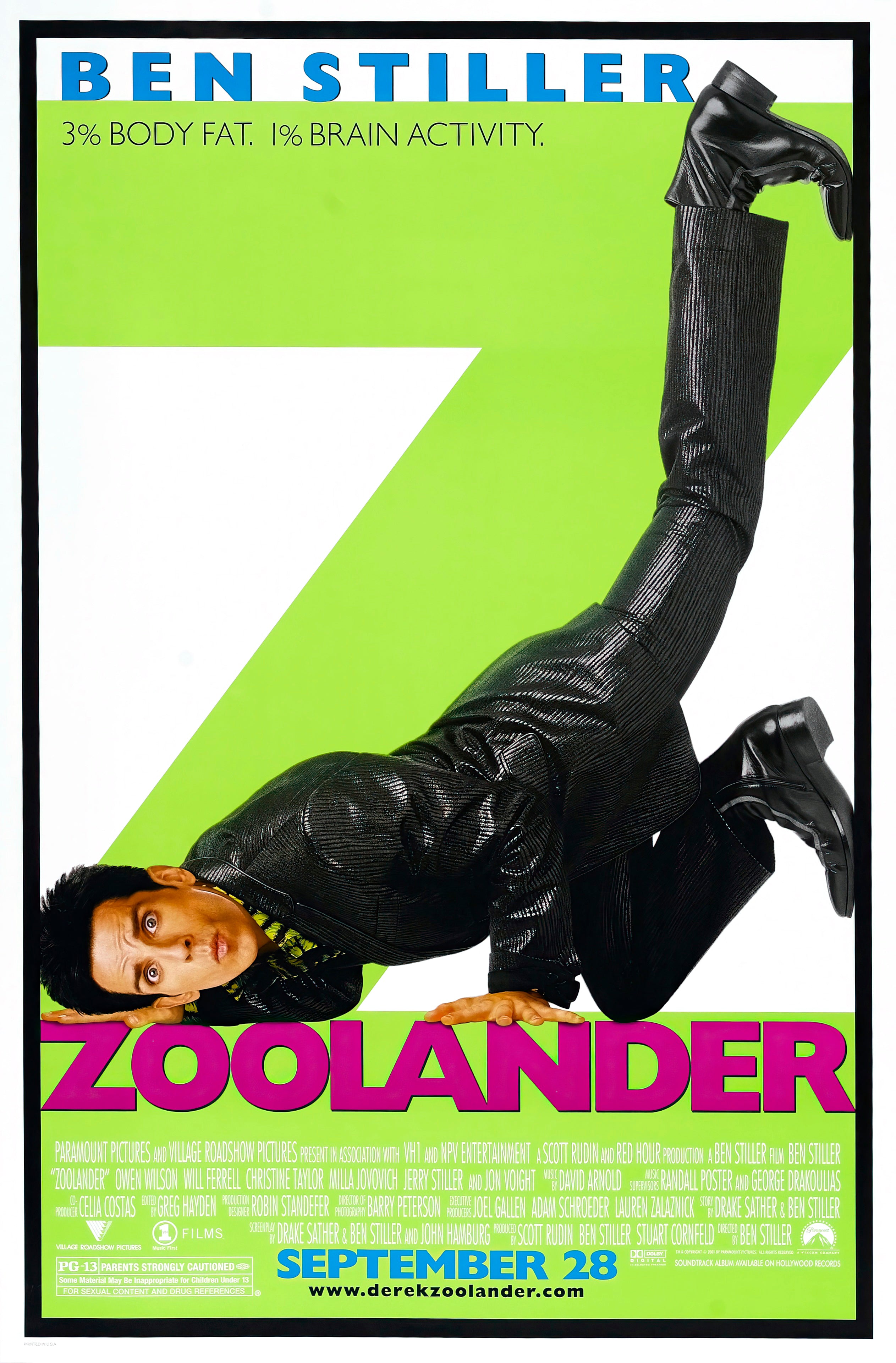 Zoolander 1 (2001) - POSTER