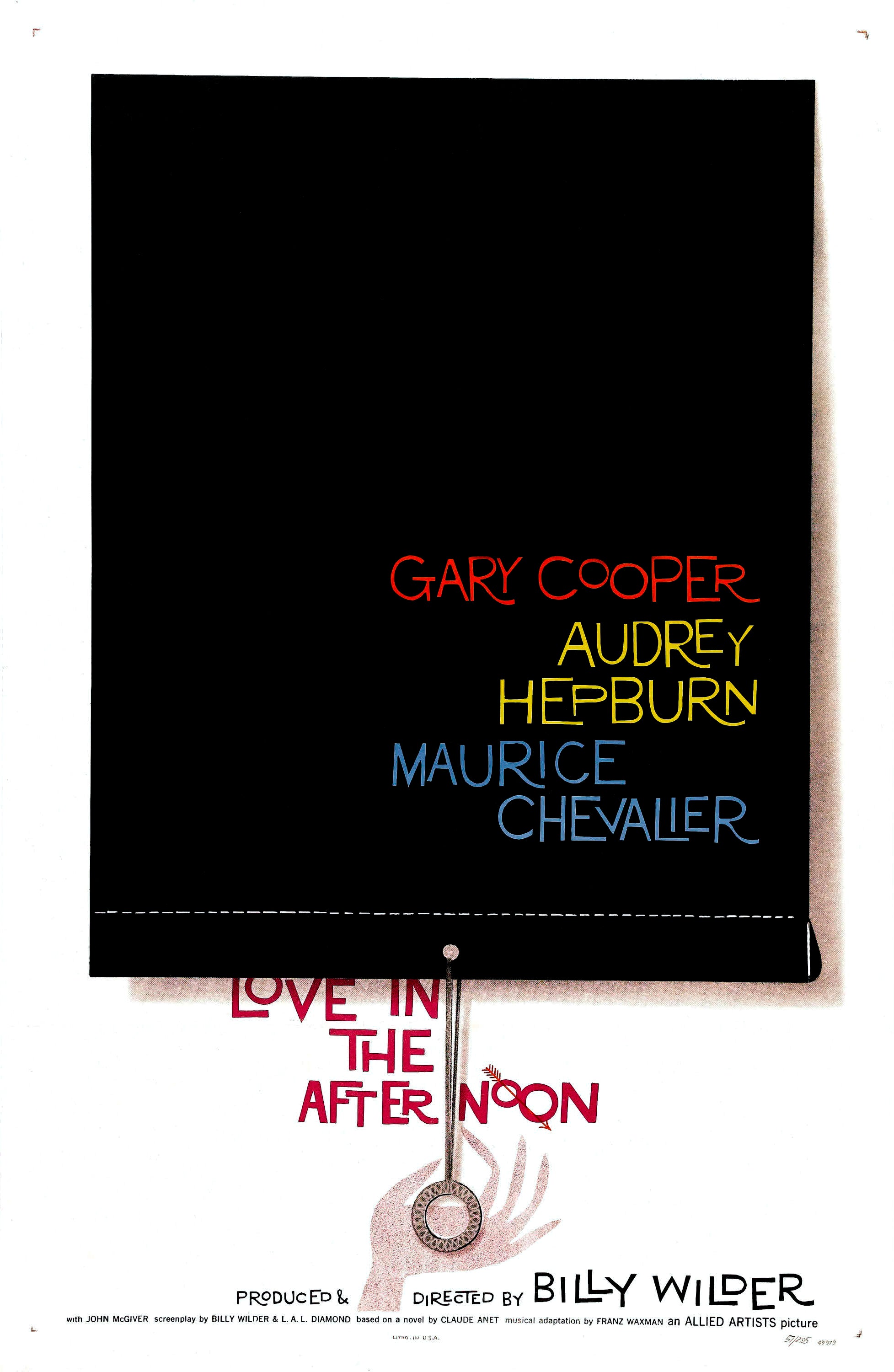 Love in the Afternoon (1957) - POSTER