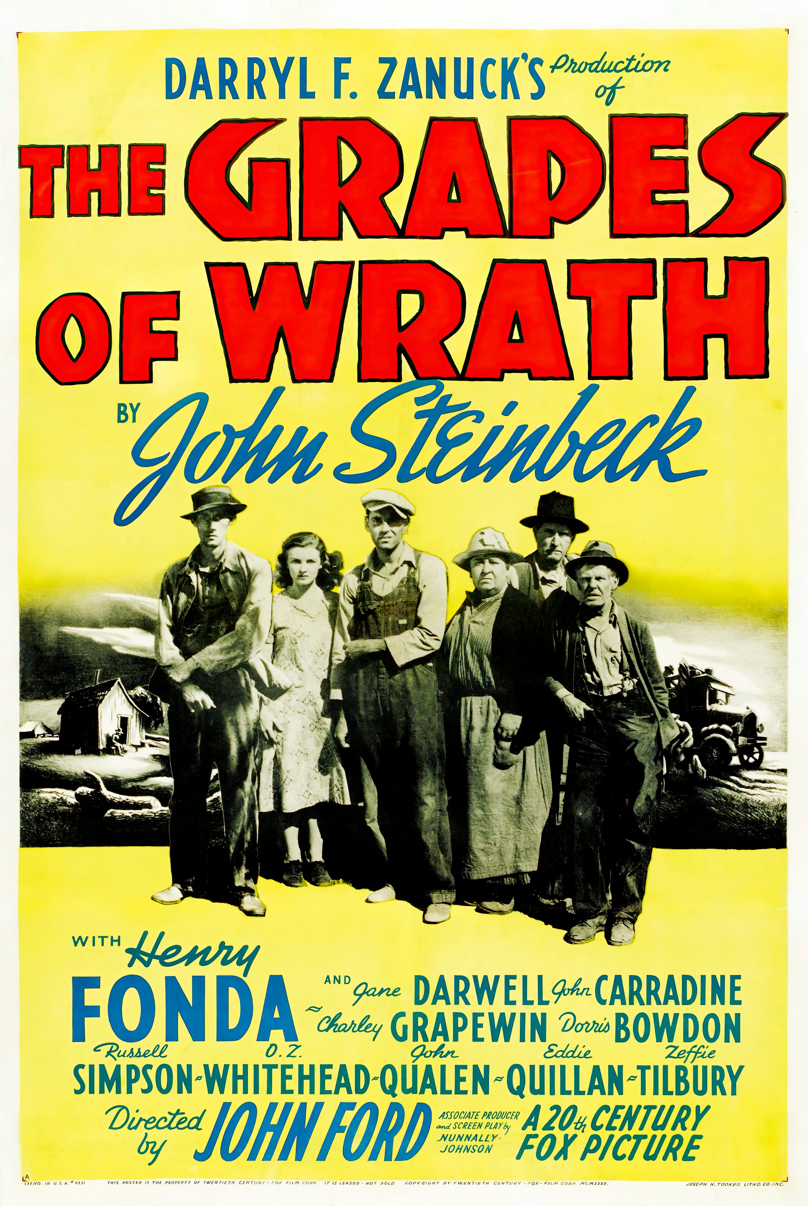 The Grapes of Wrath (1940) - POSTER