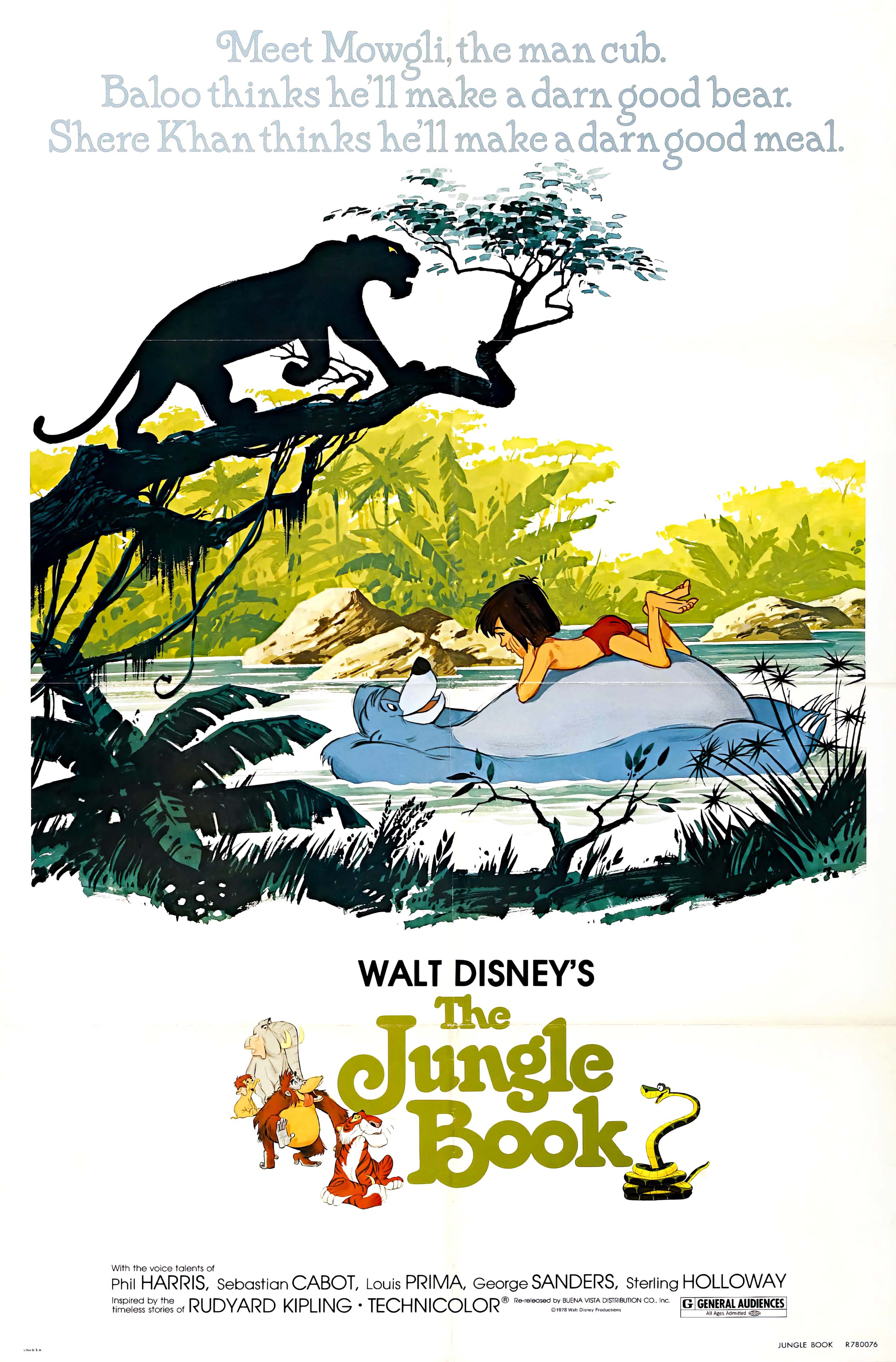 The Jungle Book (1967) A - POSTER