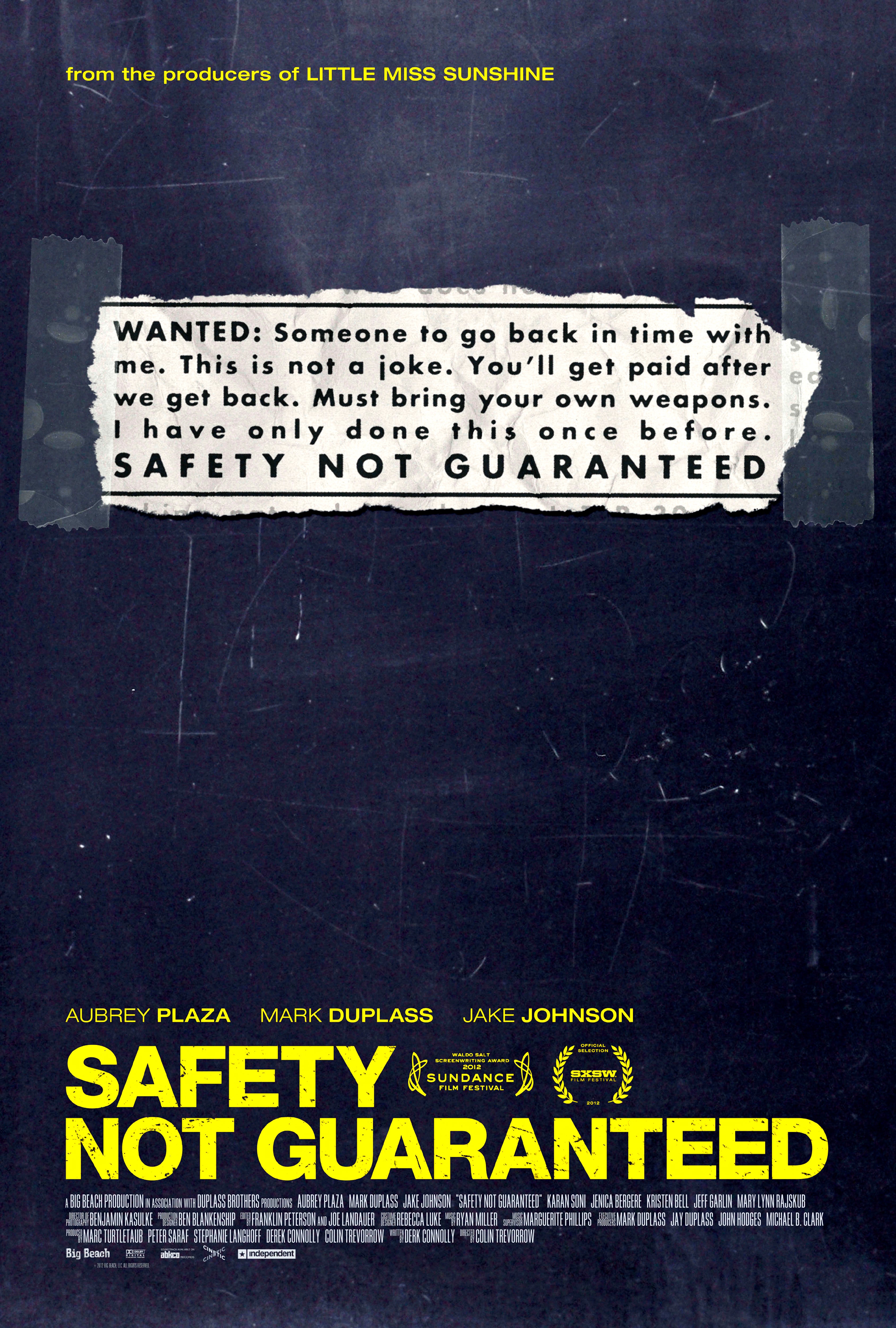 Safety Not Guaranteed (2012)