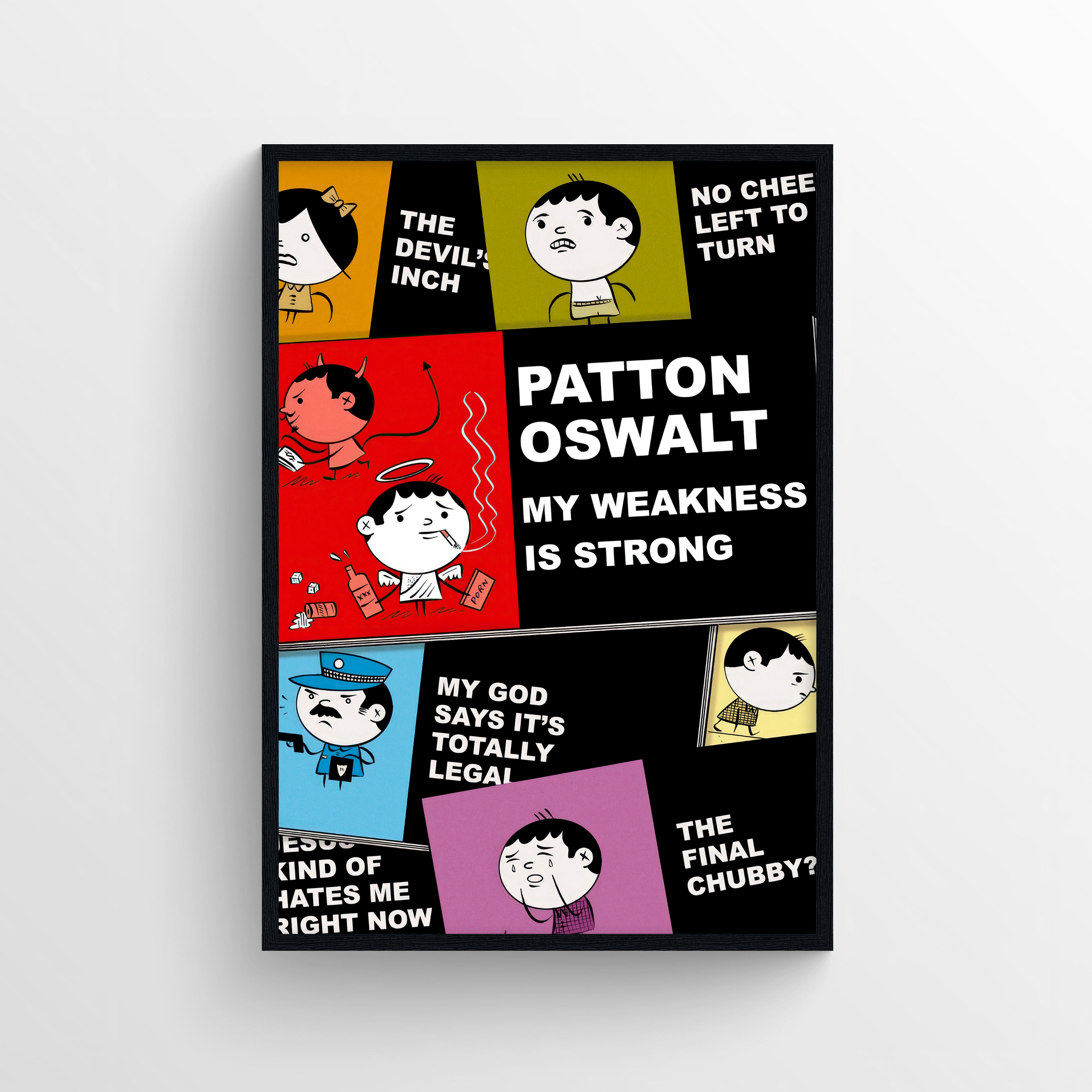 Patton Oswalt My Weakness is Strong (2009) - POSTER